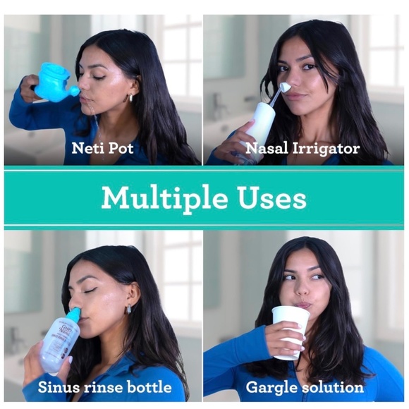 GuruNanda PreMixed Saline Packets for Nasal Rinse (8 Count), All Natural Sinus R - Picture 6 of 8